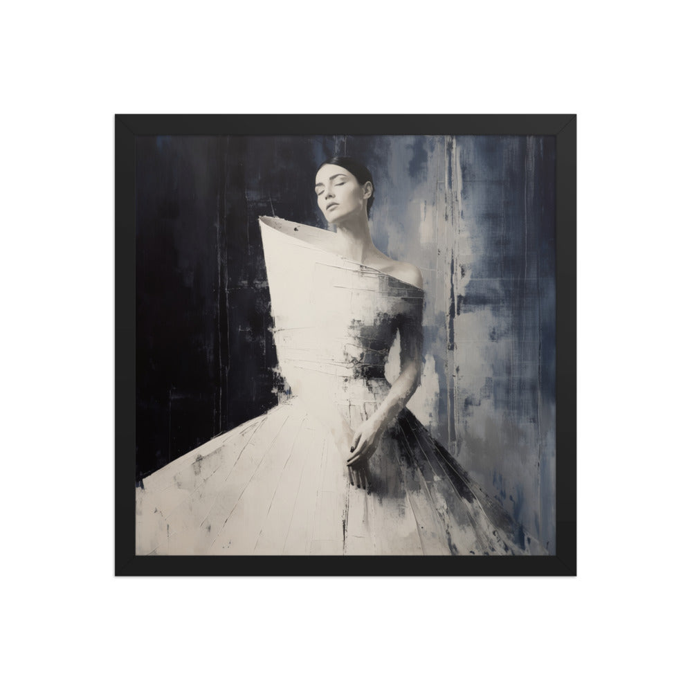 FIGURE — Framed Paper, Black, 16×16