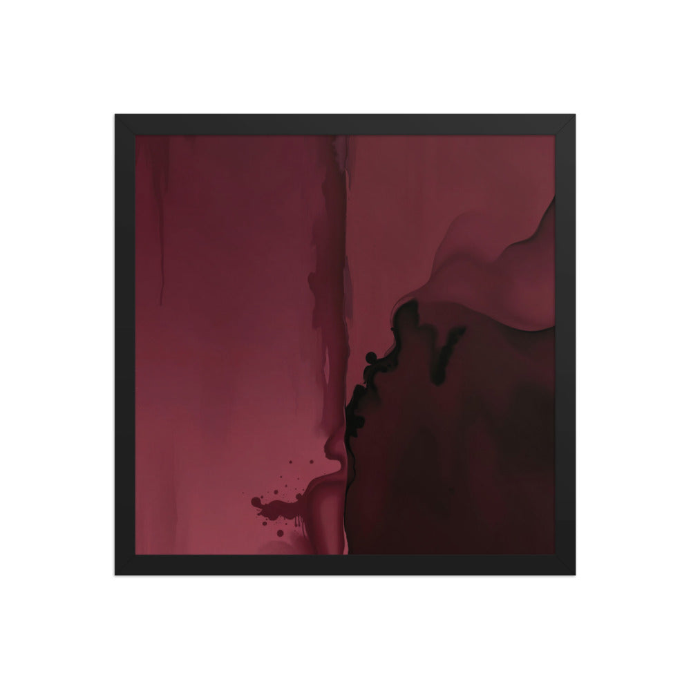 CARINENA — Framed Paper, Black, 16×16