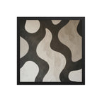 TWILL — Framed Paper, Black, 16×16