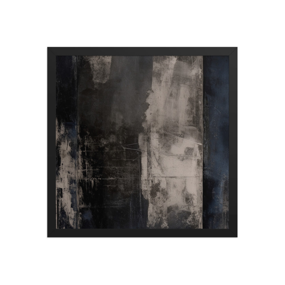 BARRIER — Framed Paper, Black, 16×16