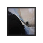 NUCLEATION framed paper gloss — Black, 16″×16″