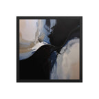 REDUCTION framed paper gloss — Black, 16″×16″