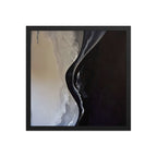 SUBLIMATION framed paper gloss — Black, 16″×16″