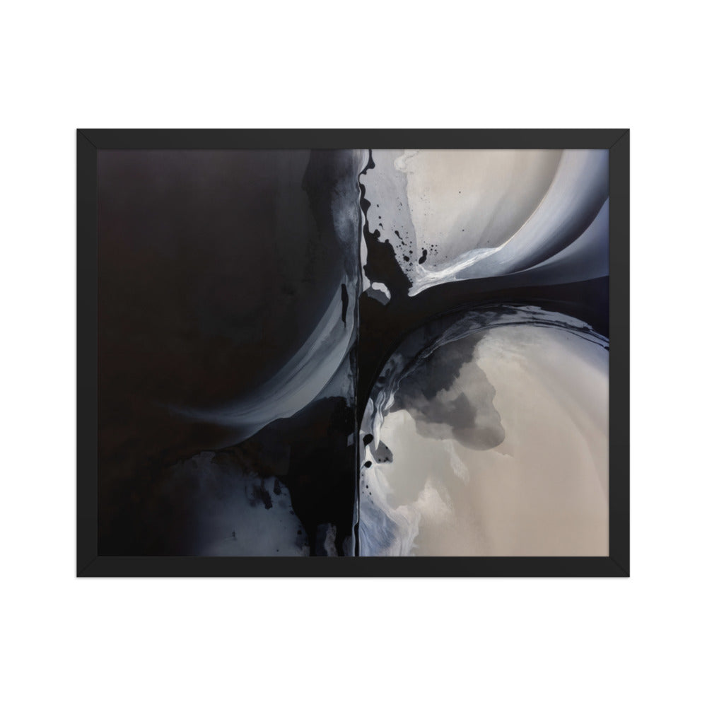 FUSION framed paper gloss — Black, 16″×20″