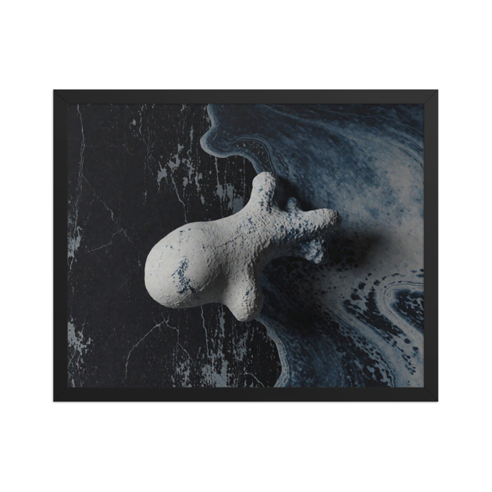 ASTEROID — Framed Paper, Black, 16×20