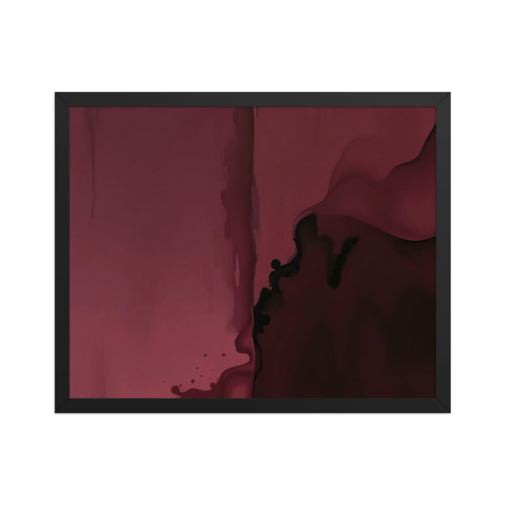 CARINENA — Framed Paper, Black, 16×20