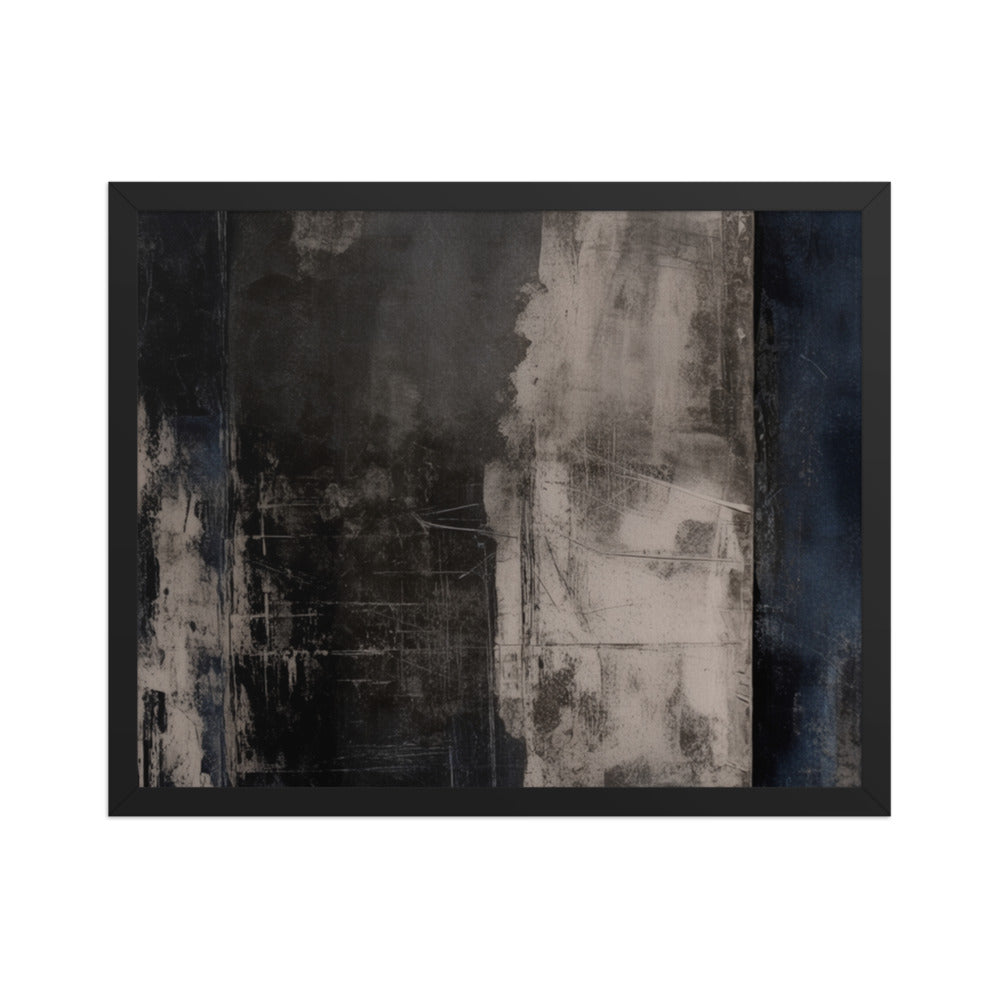 BARRIER — Framed Paper, Black, 16×20