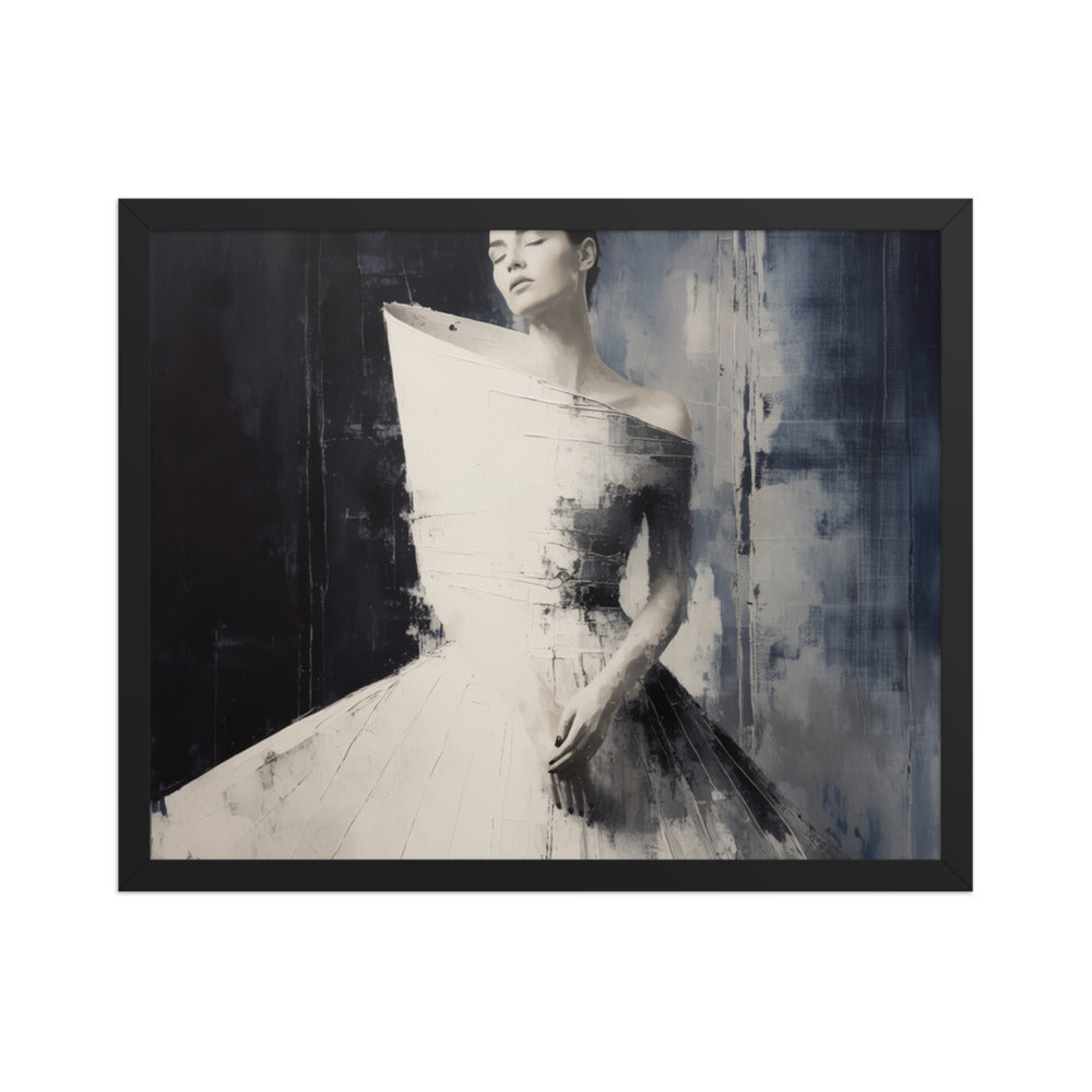 FIGURE — Framed Paper, Black, 16×20