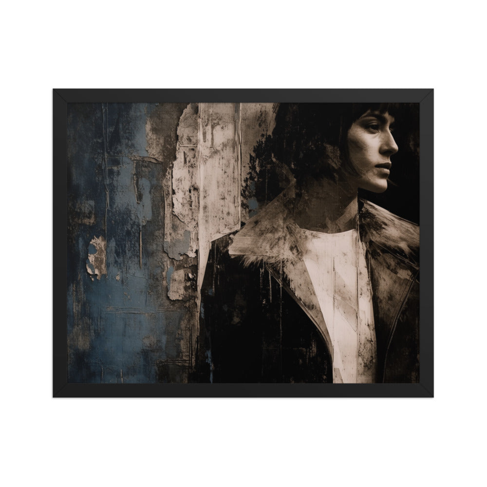 CORRIDOR — Framed Paper, Black, 16×20