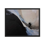 NUCLEATION framed paper gloss — Black, 16″×20″