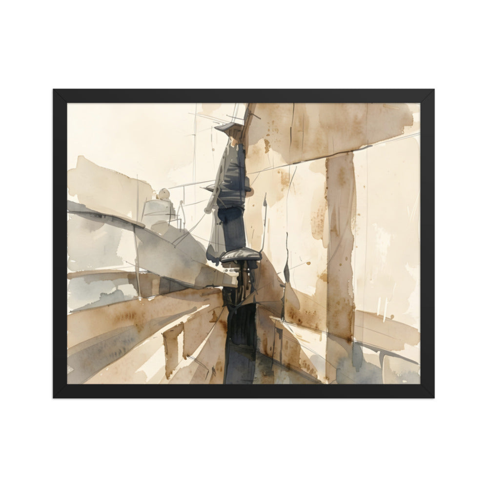 Border framed paper — Black, 16″×20″