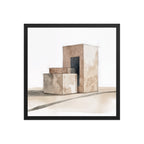 Assembly framed paper in Black frame — 18″×18″