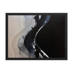 CATALYSIS framed paper gloss — Black, 18″×24″