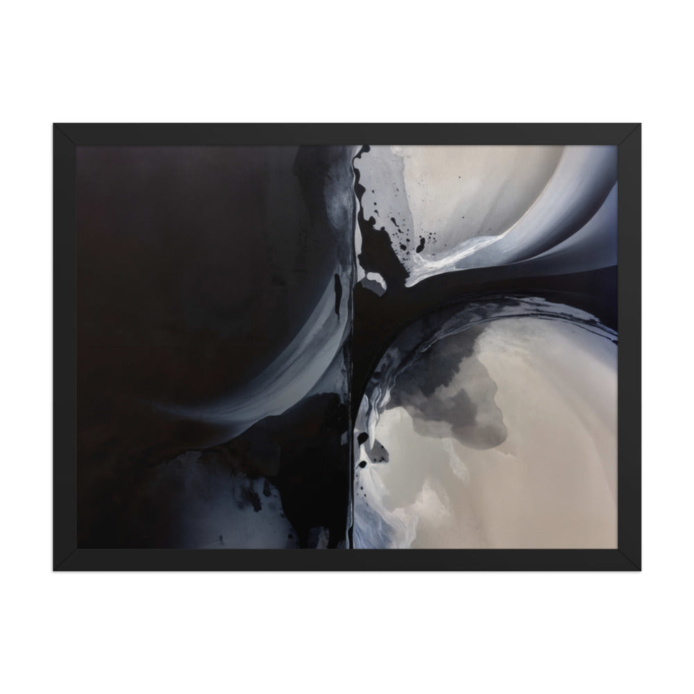 FUSION framed paper gloss — Black, 18″×24″