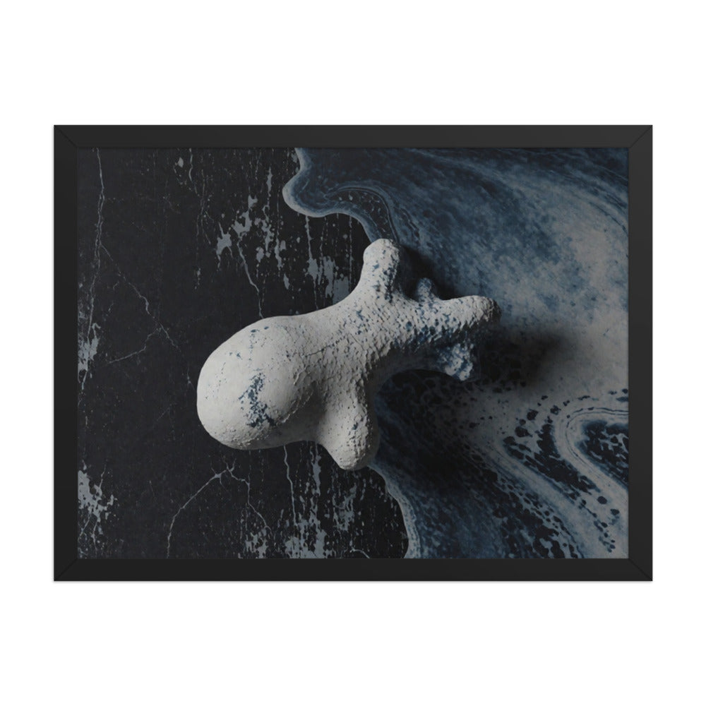 ASTEROID — Framed Paper, Black, 18×24