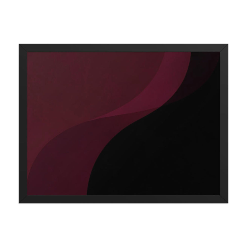 DAMASK — Framed Paper, Black, 18×24