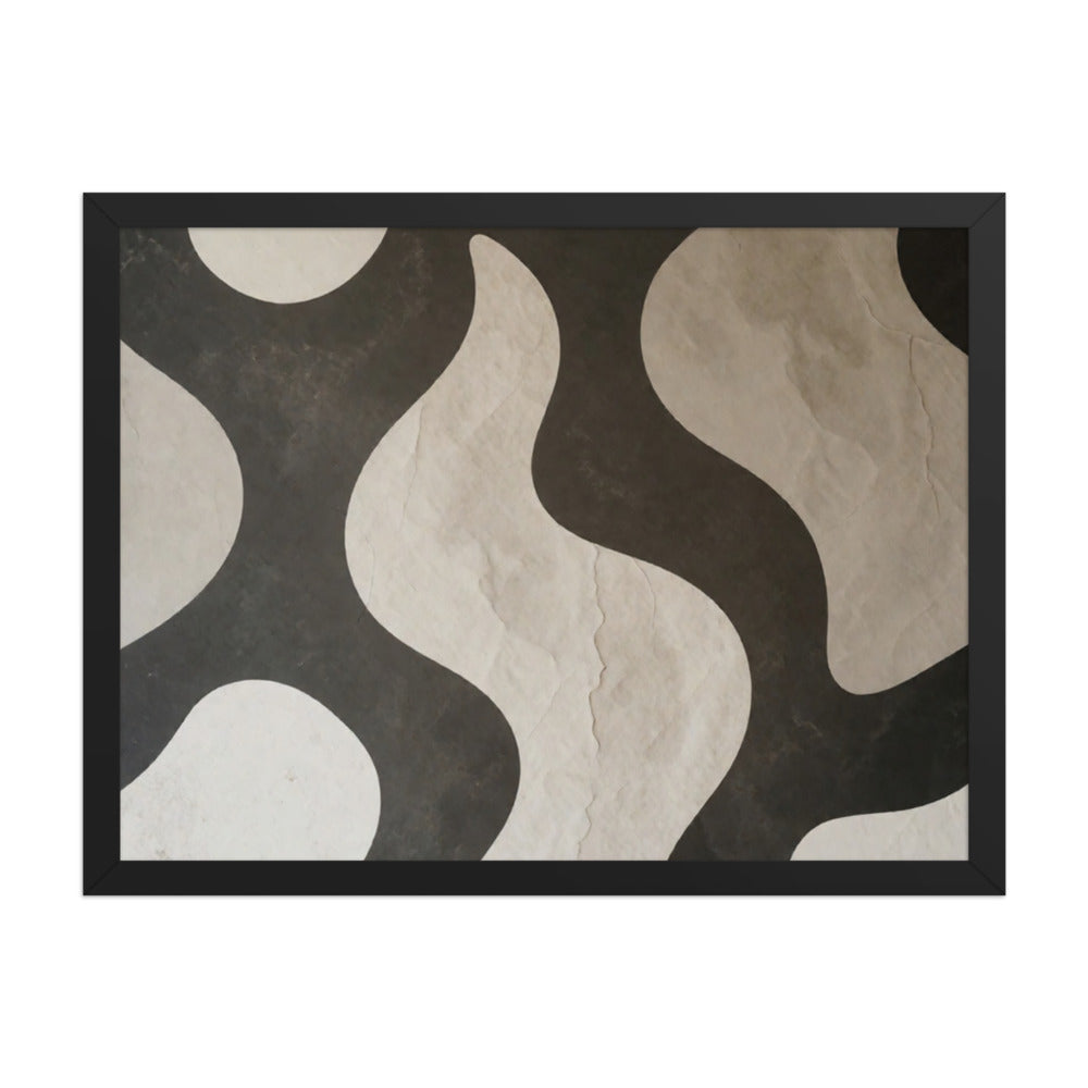TWILL — Framed Paper, Black, 18×24