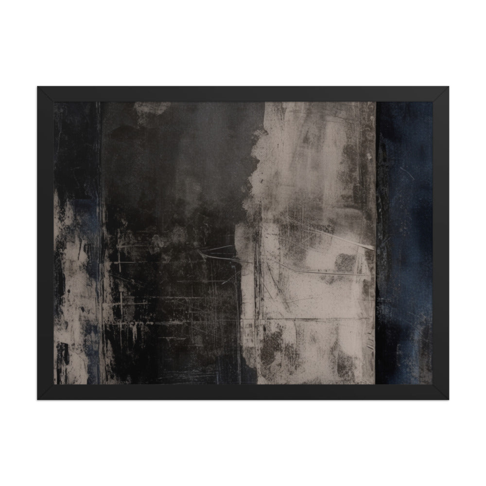 BARRIER — Framed Paper, Black, 18×24