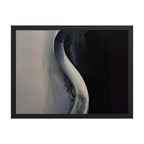 GRADIENT framed paper gloss — Black, 18″×24″