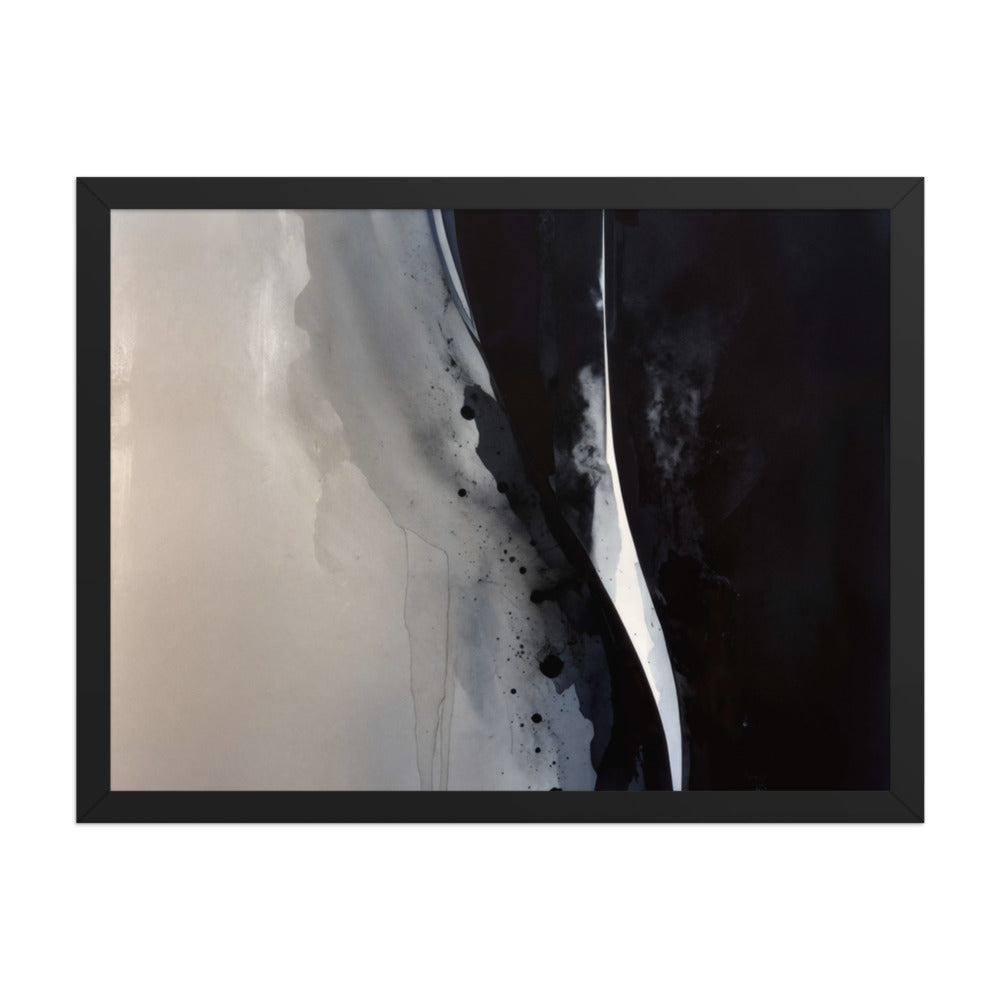 OXIDATION framed paper gloss — Black, 18″×24″