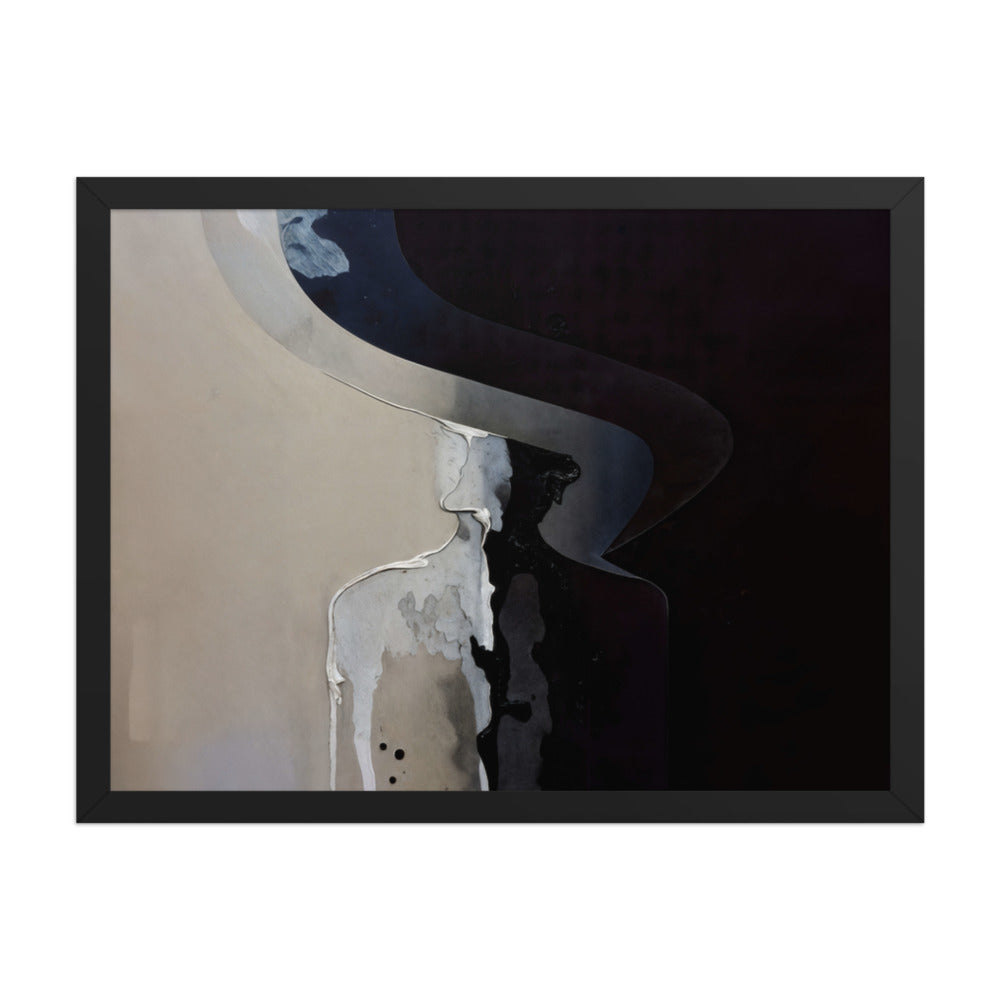 PASSIVATION framed paper gloss — Black, 18″×24″