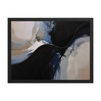 REDUCTION framed paper gloss — Black, 18″×24″