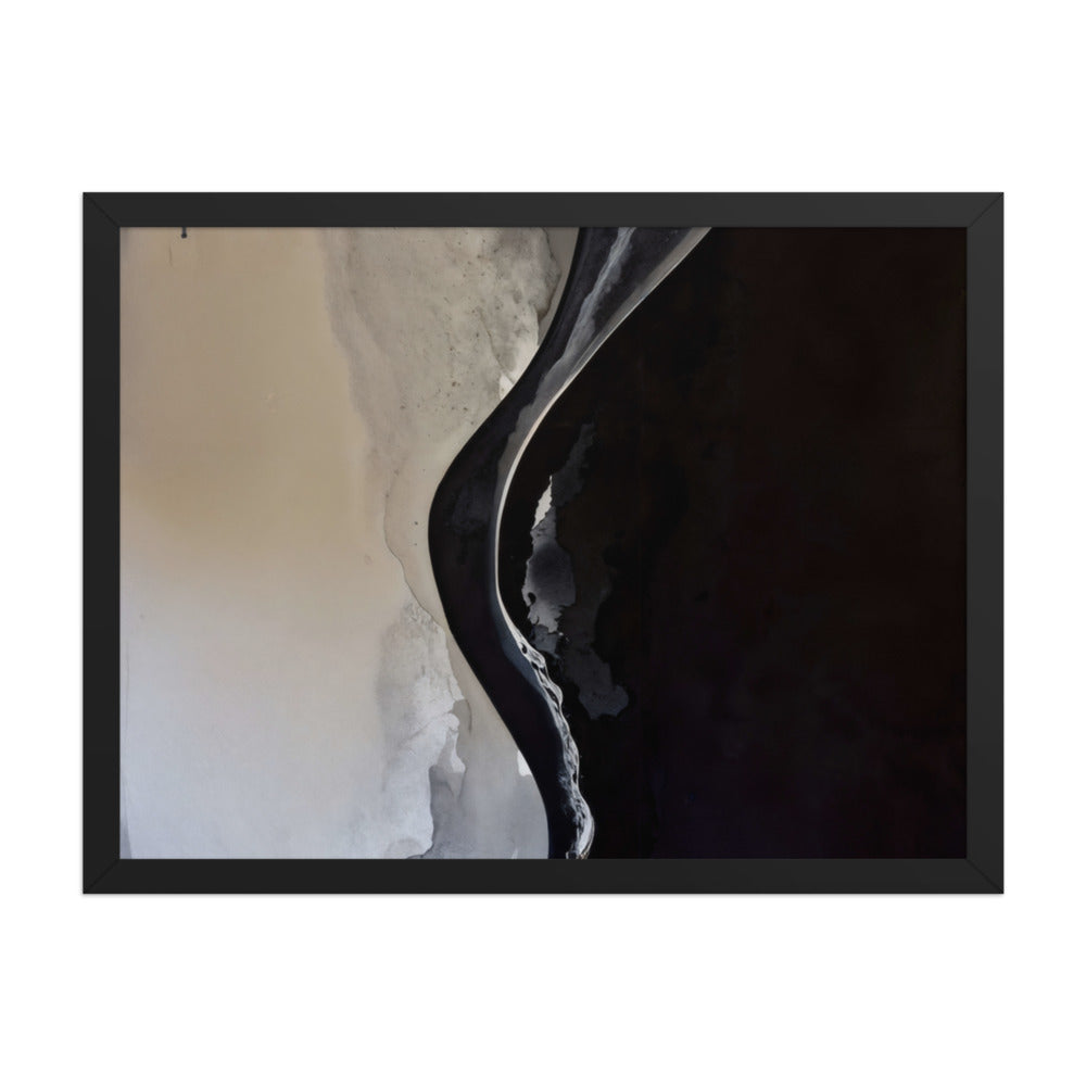 SUBLIMATION framed paper gloss — Black, 18″×24″