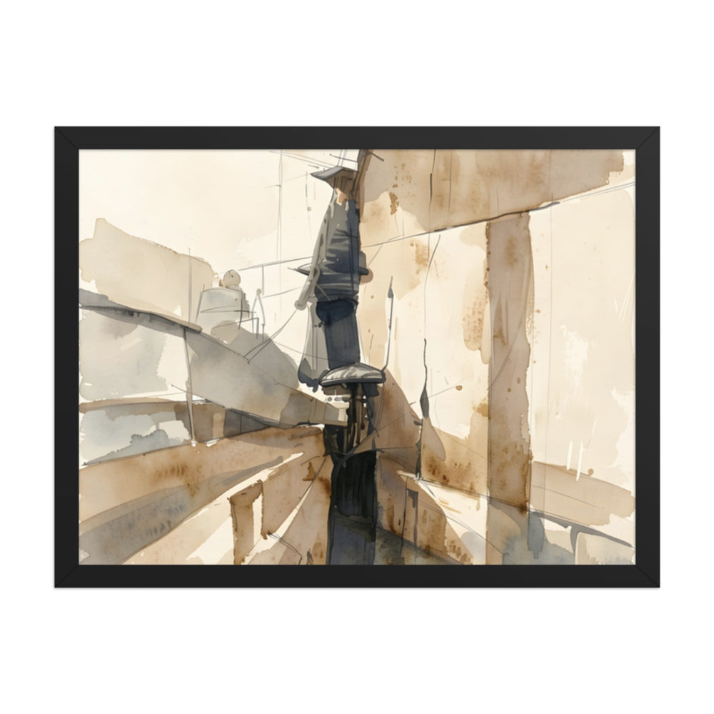 Border framed paper — Black, 18″×24″