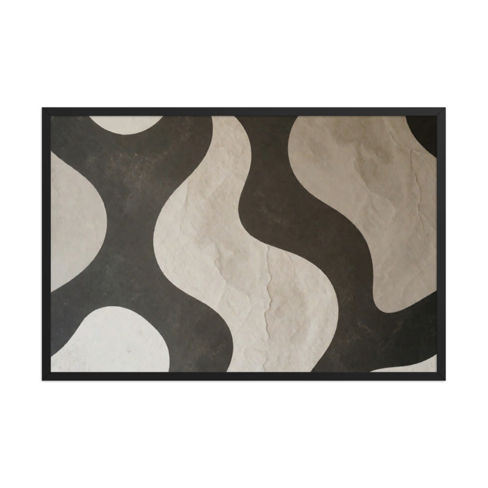 TWILL — Framed Paper, Black, 24×36