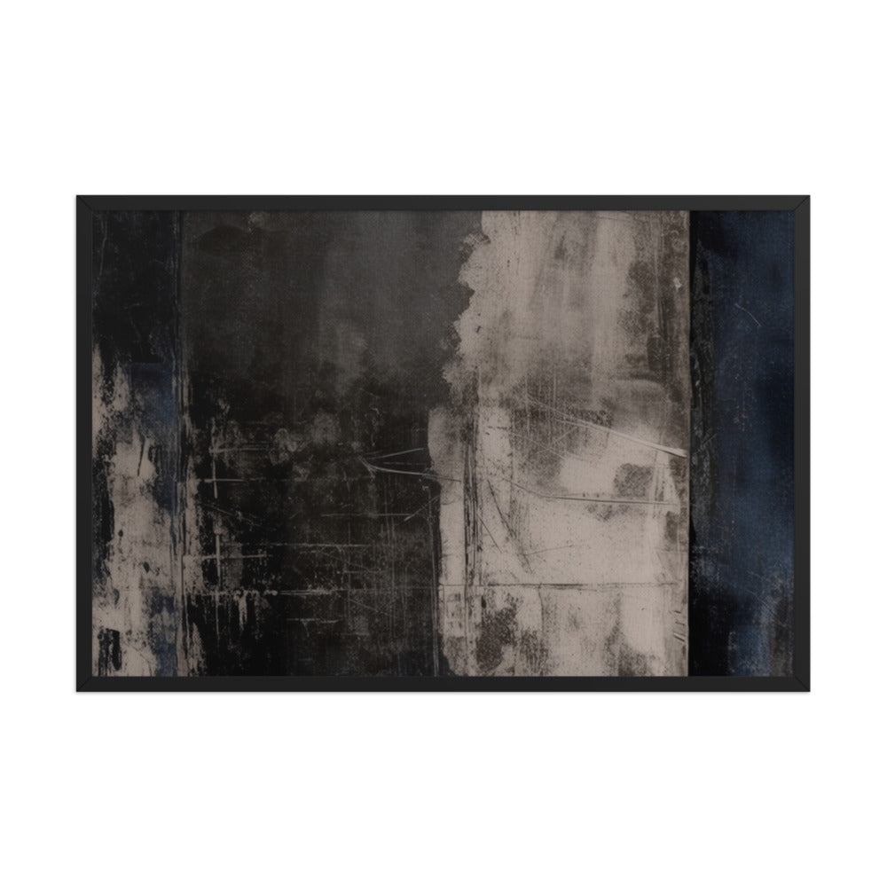 BARRIER — Framed Paper, Black, 24×36