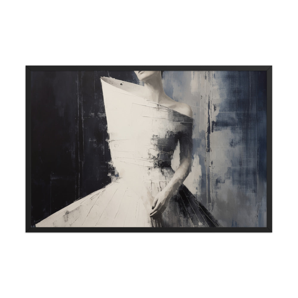 FIGURE — Framed Paper, Black, 24×36