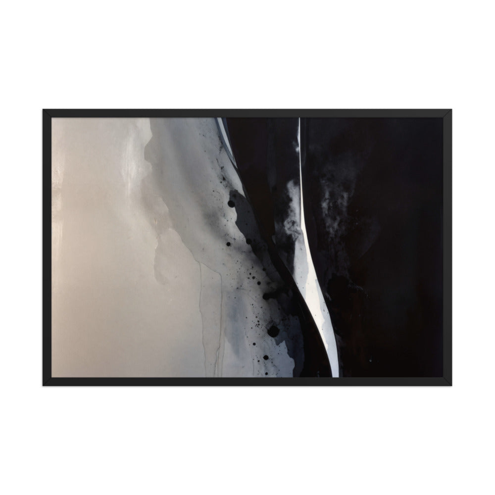 OXIDATION framed paper gloss — Black, 24″×36″