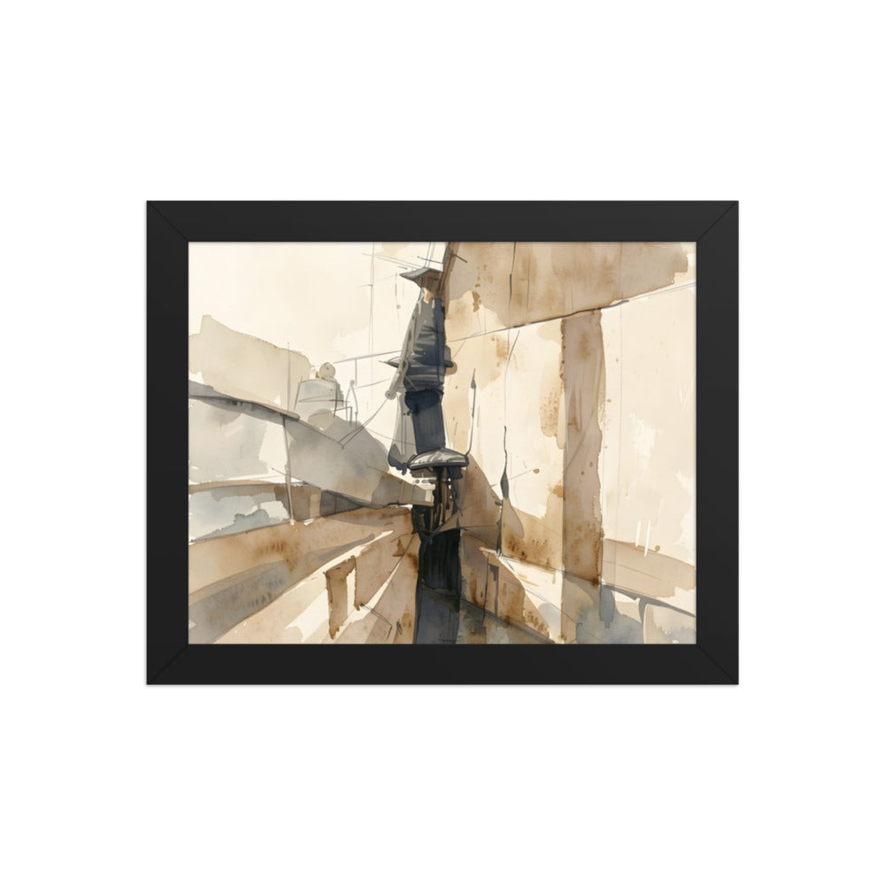 Border framed paper — Black, 8″×10″