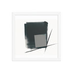 Ahi framed paper gloss — White, 12″×12″