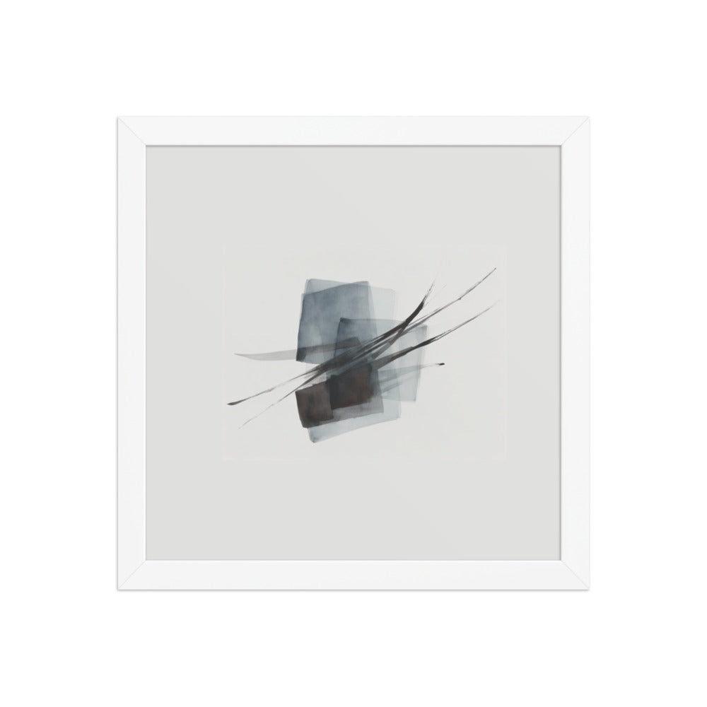 Alder framed paper gloss — White, 12″×12″