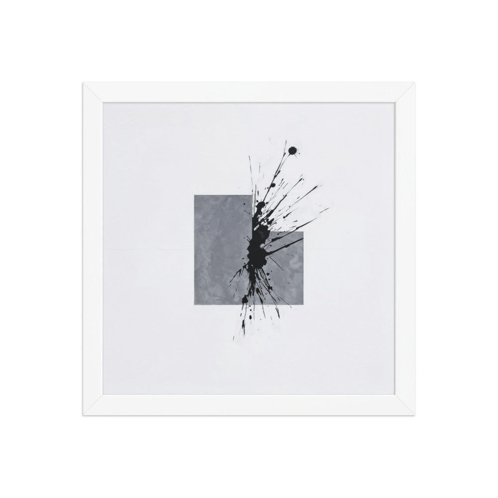 ATLAS framed paper gloss — White, 12″×12″