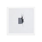 BEHEMOTH framed paper gloss — White, 12″×12″