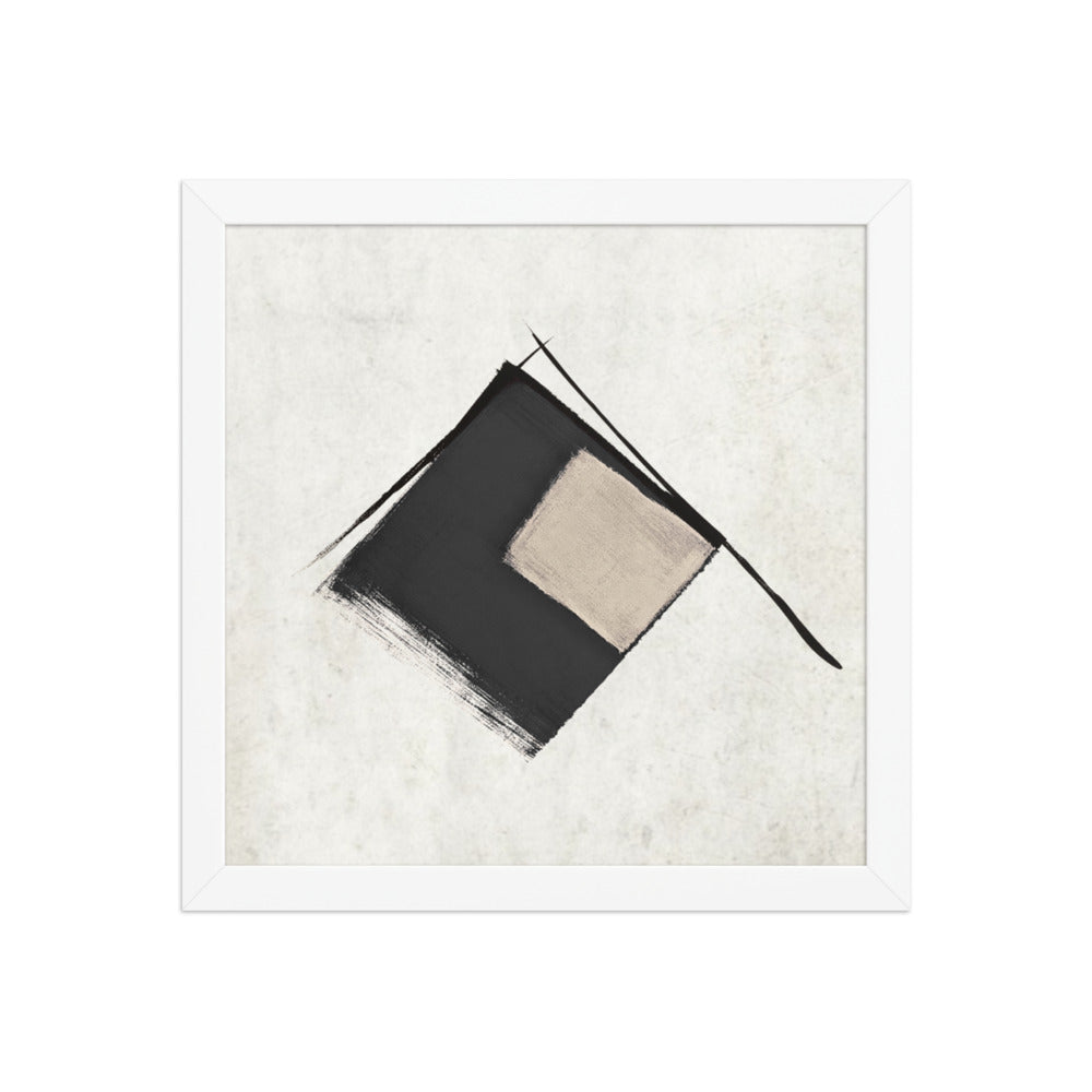 BENTO framed paper gloss — White, 12″×12″