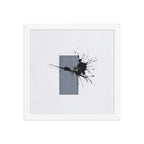 COLOSSUS framed paper gloss — White, 12″×12″