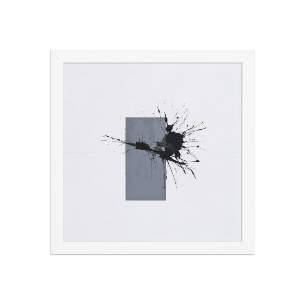 COLOSSUS framed paper gloss — White, 12″×12″