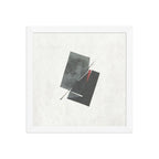 FAULT framed paper gloss — White, 12″×12″