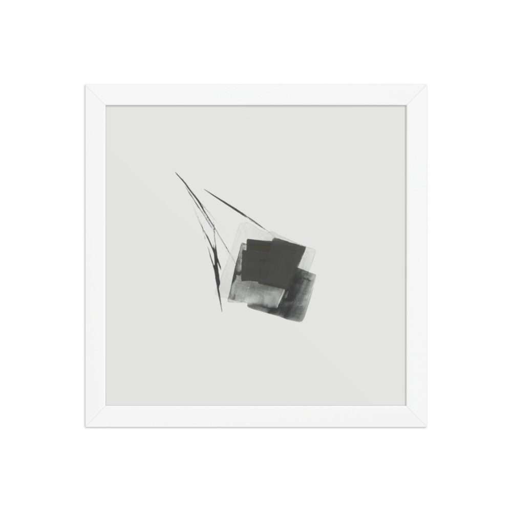 FEN framed paper gloss — White, 12″×12″