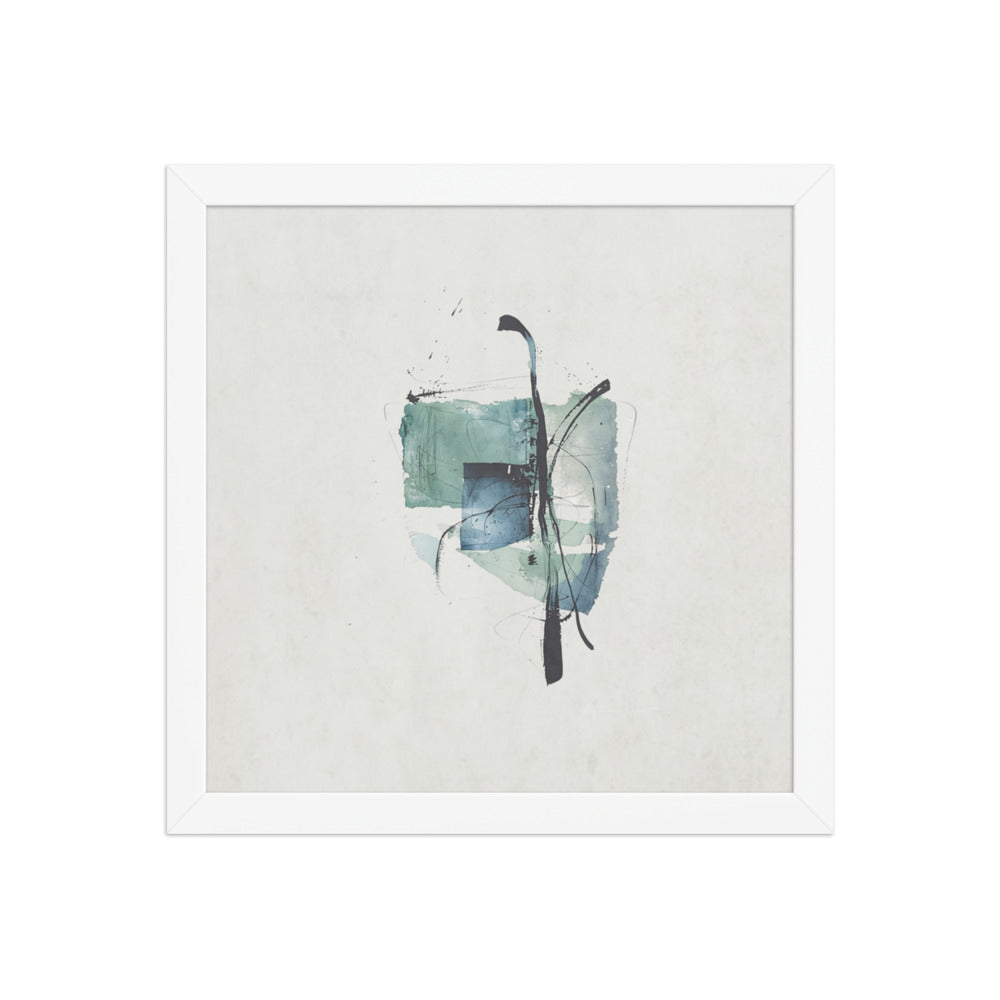 IDEA framed paper gloss — White, 12″×12″