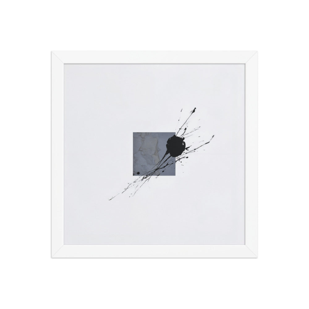 JUGGERNAUT framed paper gloss — White, 12″×12″