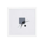 LEVIATHAN framed paper gloss — White, 12″×12″