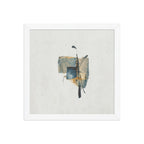 NOTICE framed paper gloss — White, 12″×12″