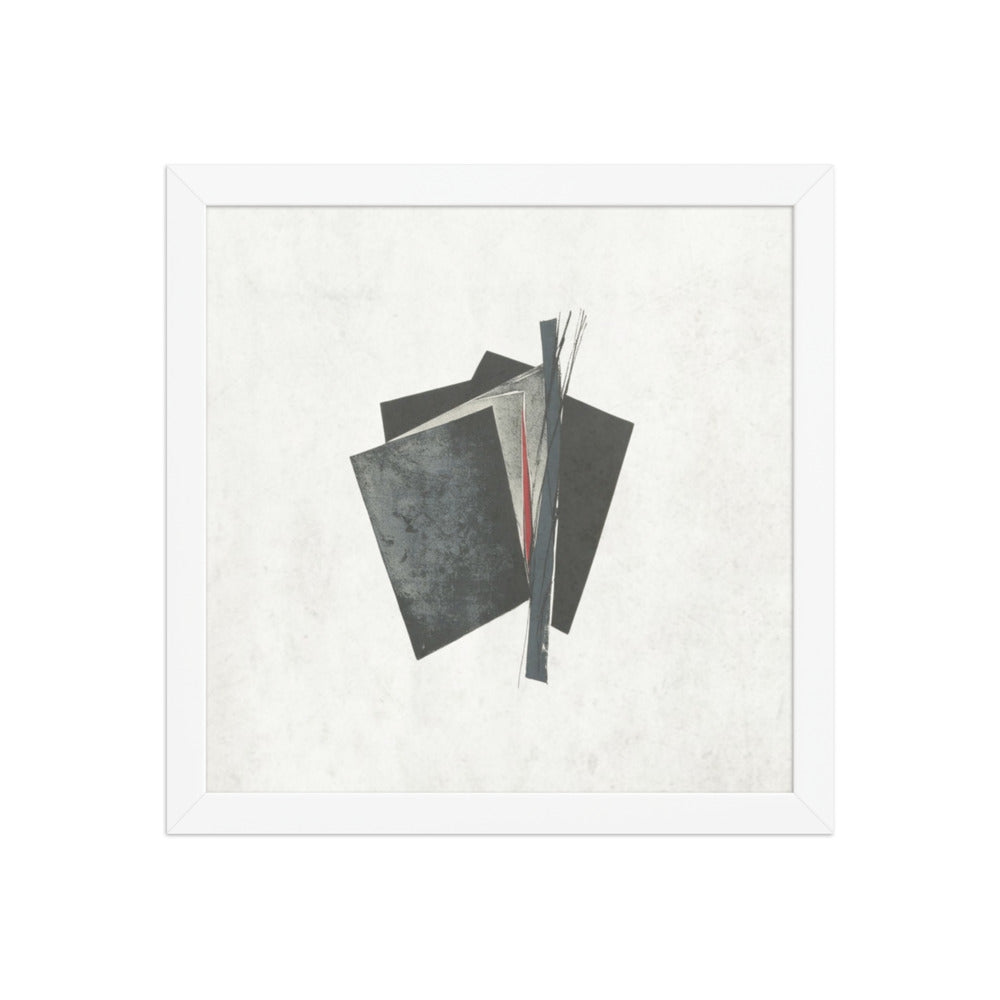 POINT framed paper gloss — White, 12″×12″