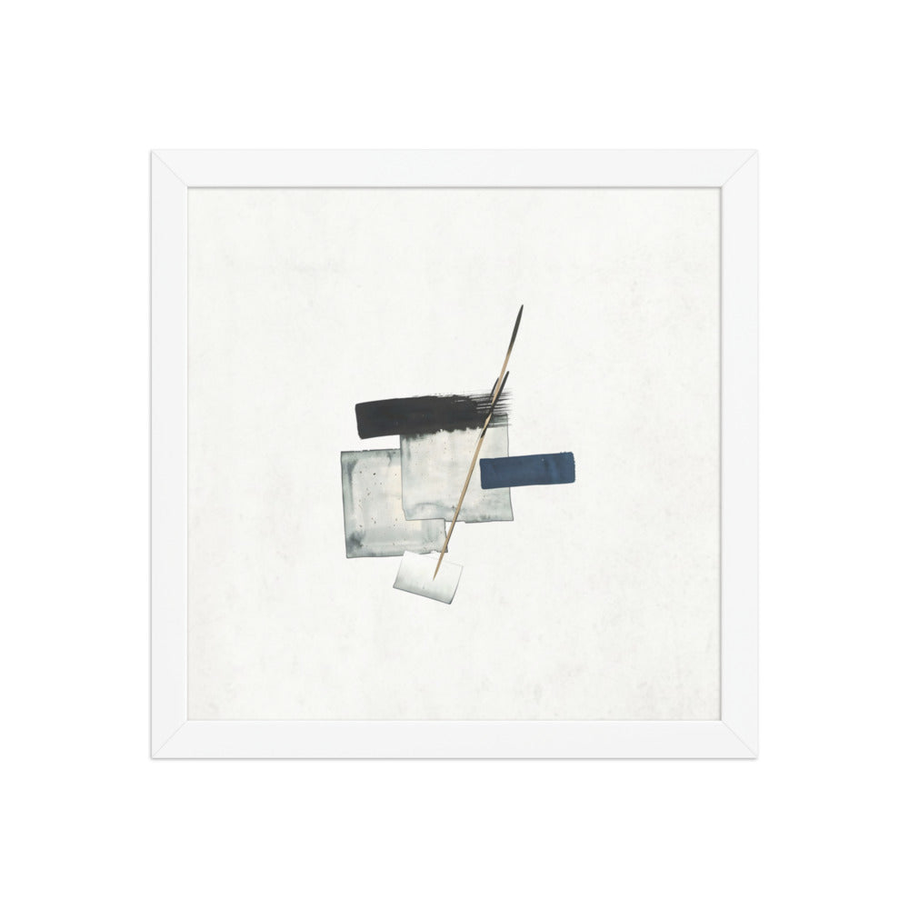 RELAY framed paper gloss — White, 12″×12″