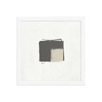 SOY framed paper gloss — White, 12″×12″