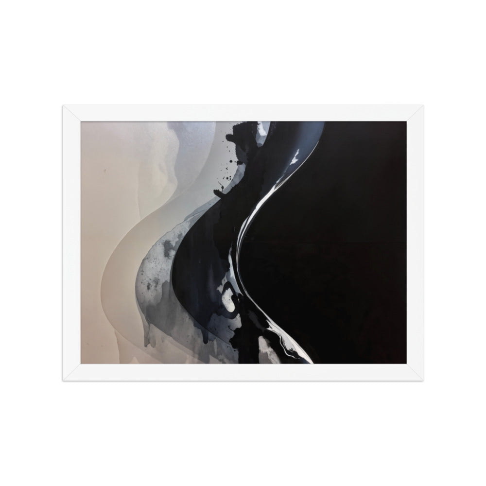 CATALYSIS framed paper gloss — White, 12″×16″